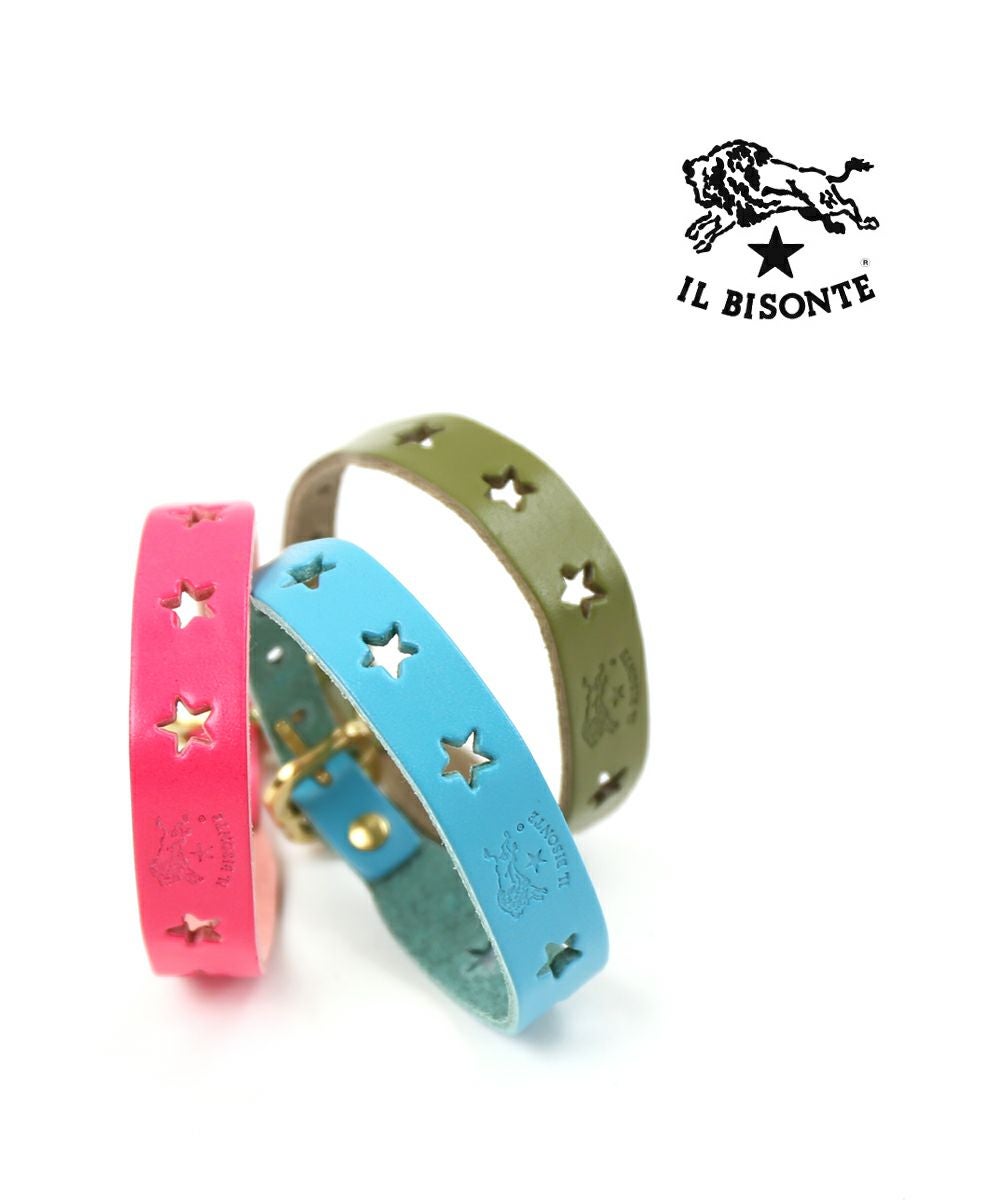 IL BISONTE(イルビゾンテ) 星型抜き レザーブレスレット | BLEU COMME