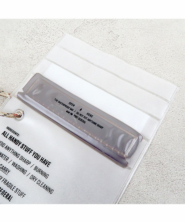 POST GENERAL(ポストジェネラル) マジックテープ付き 防水バッグ PVC 収納袋 小物入れ THE WATERPROOF BAG S -PACK3-（2枚目）