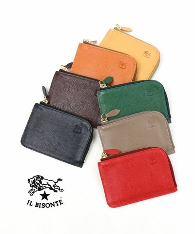 IL BISONTE(イルビゾンテ) レザー コインケース 小銭入れ ミニウォレット 財布
