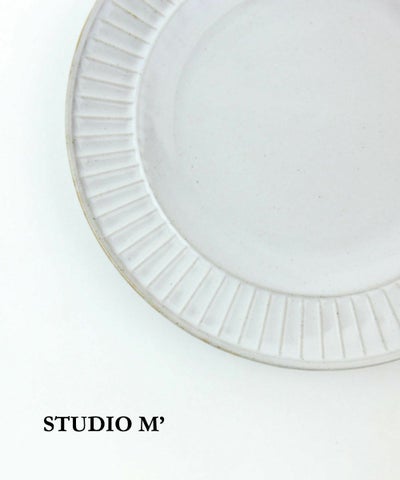 studio m'(スタジオ エム) 陶器 プレート お皿 グリーズ 170プレート