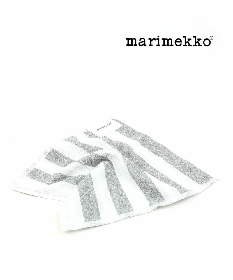 marimekko(マリメッコ) カクシライタ ハンドタオル ハンカチ ミニタオル KAKSI RAITAA MINI TOWEL ホワイト×グレー(92)