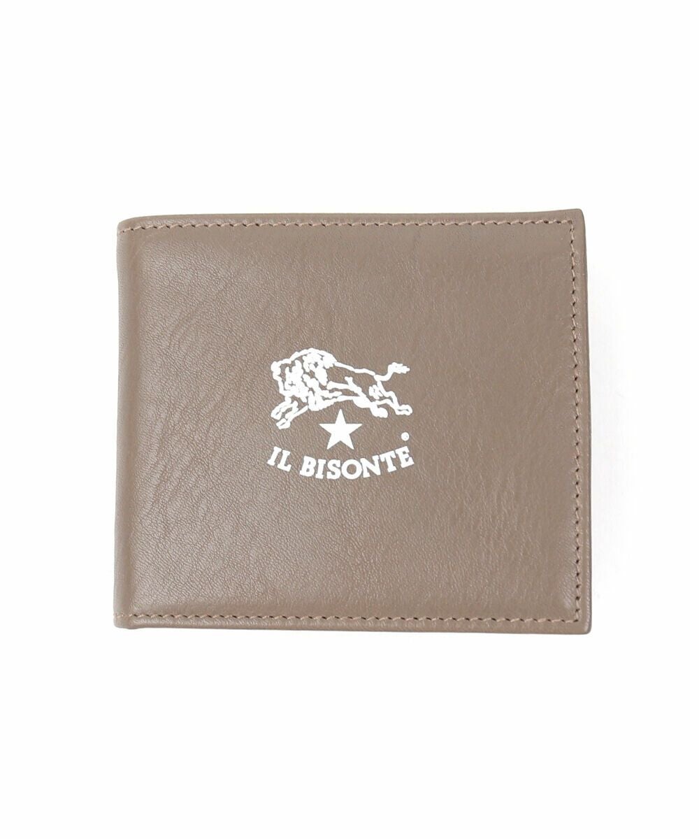 IL BISONTE(イルビゾンテ)日本限定 レザー ホワイトロゴ 二つ折り財布