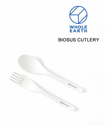 Whole Earth(ホールアース) キャンプ アウトドア スプーン フォーク セット バイオサス カトラリー