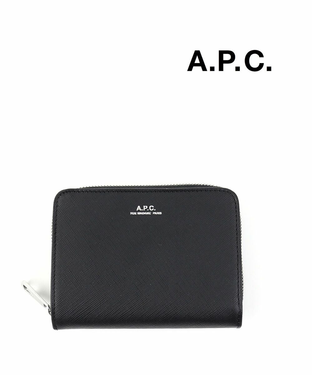 A.P.C.(アー・ペー・セー)カーフスキンレザー コンパクトウォレット A.P.C.(アー・ペー・セー)カーフスキンレザー コンパクトウォレット