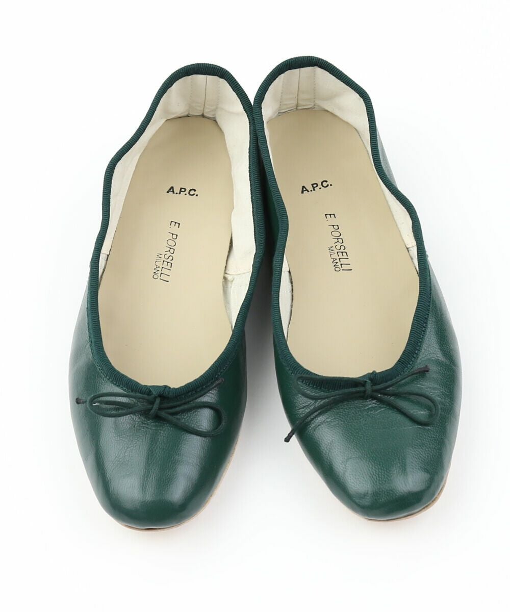 A.P.C.(アー・ペー・セー)レザー バレエシューズ フラットシューズ
