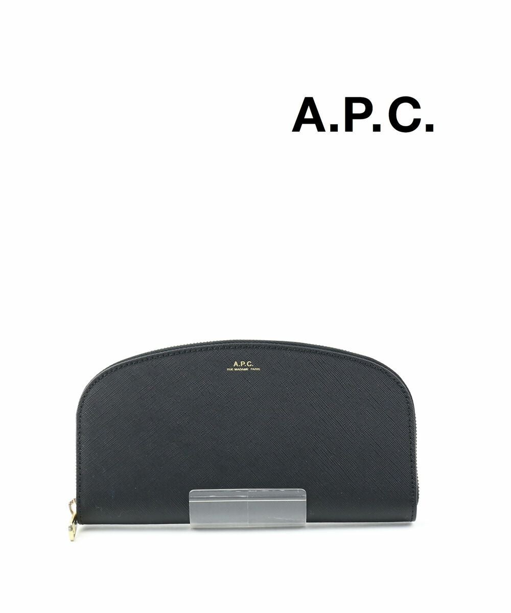 たこま　アーペーセー A.P.C. 長財布 デミ ルネ ネイビー A.P.C.(アー・ペー・セー)カーフスキンレザー 長財布 ロングウォレット