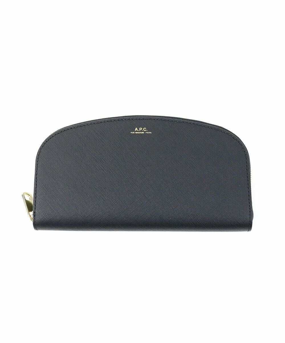 たこま　アーペーセー A.P.C. 長財布 デミ ルネ ネイビー A.P.C.(アー・ペー・セー)カーフスキンレザー 長財布 ロングウォレット