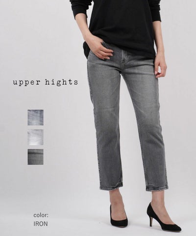 upper hights(アッパーハイツ) コットンストレッチデニム アンクル丈 ジーンズ デニムパンツ テーパードパンツ THE NINETY′S
