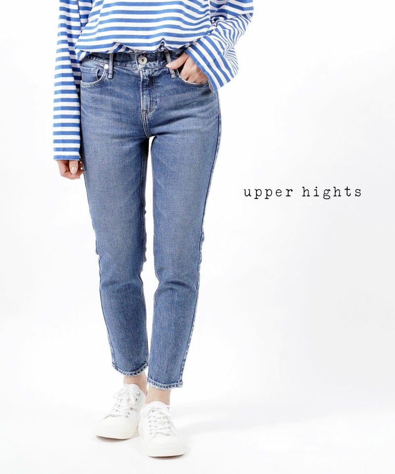 upper hights(アッパーハイツ) コットン ストレッチデニム パンツ ジーンズ  THE STELLA ザ ステラ MARINE(MRN)