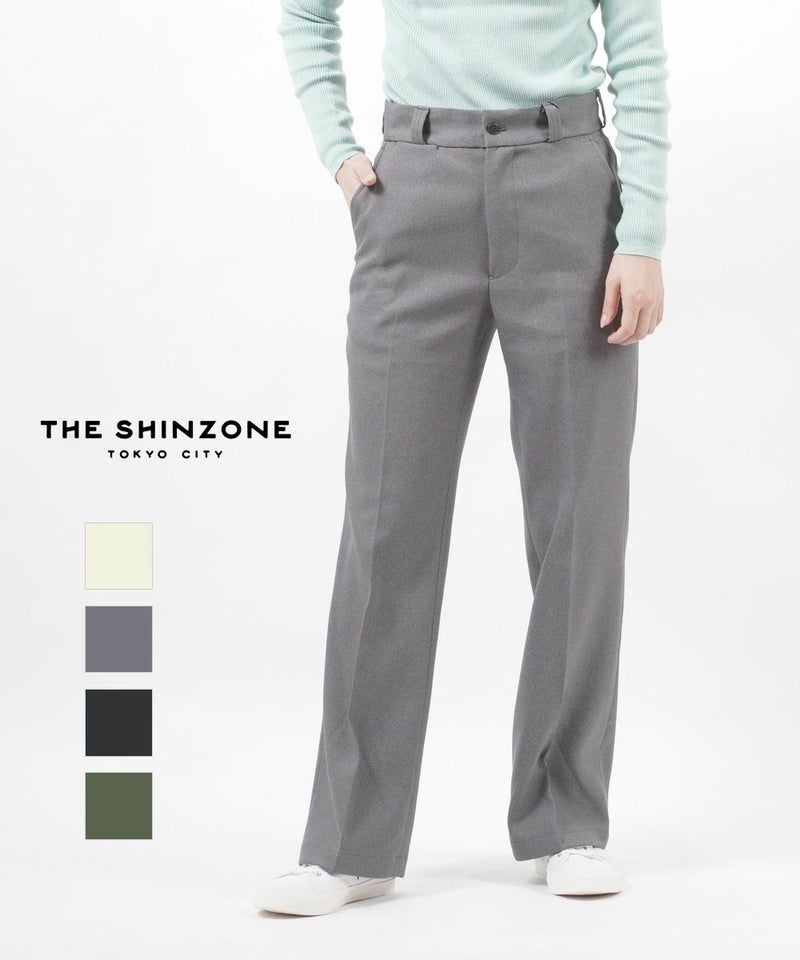 THE SHINZONE(ザ シンゾーン) センタープレス スラックスパンツ センタープレスパンツ CENTER PRESS PANTS WHITE(01)
