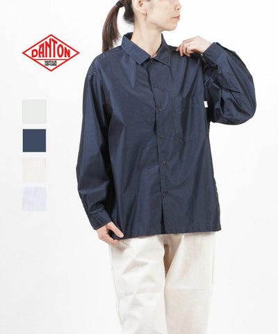 DANTON(ダントン) C/T ブロードクロス ドットボタン シャツ 長袖シャツ