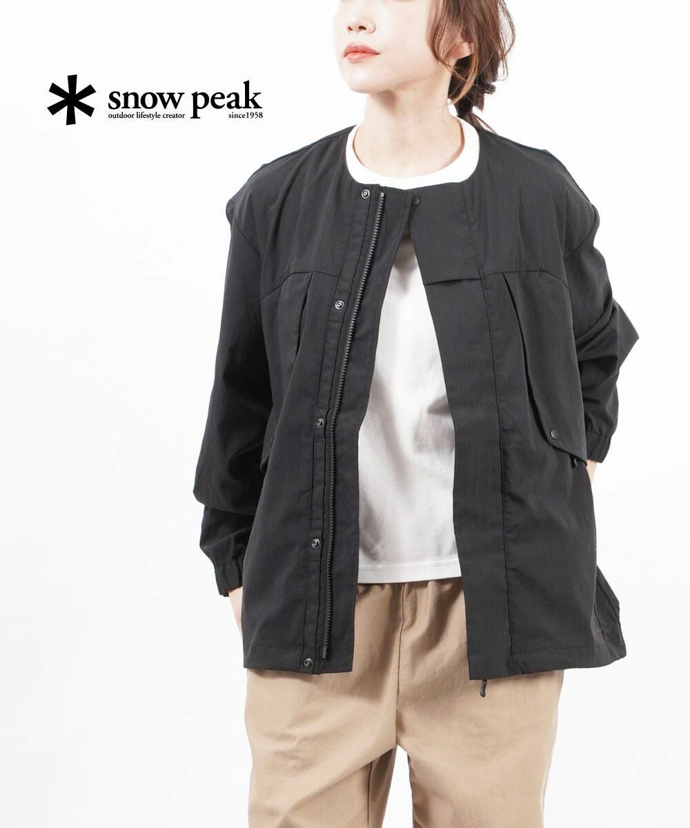 Snow Peak(スノーピーク)難燃素材 ストレッチ ノーカラージャケット