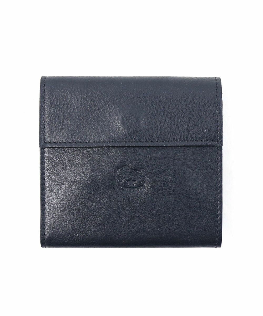 IL BISONTE(イルビゾンテ)レザー フラップ付き 二つ折り財布