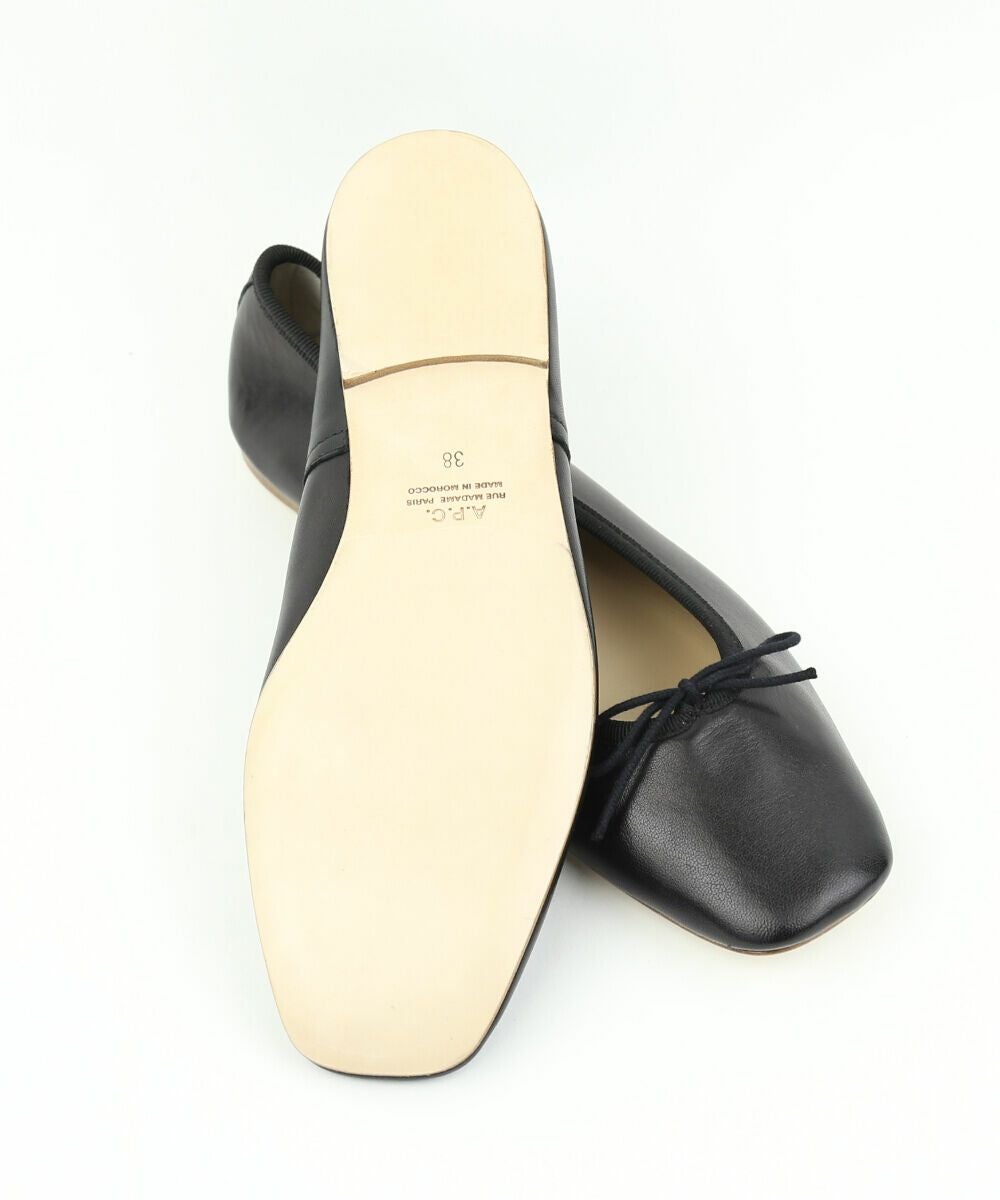 A.P.C. サンダル　レザーシューズ　フラットシューズ　38 24 A.P.C.(アー・ペー・セー)レザー バレエシューズ フラットシューズ