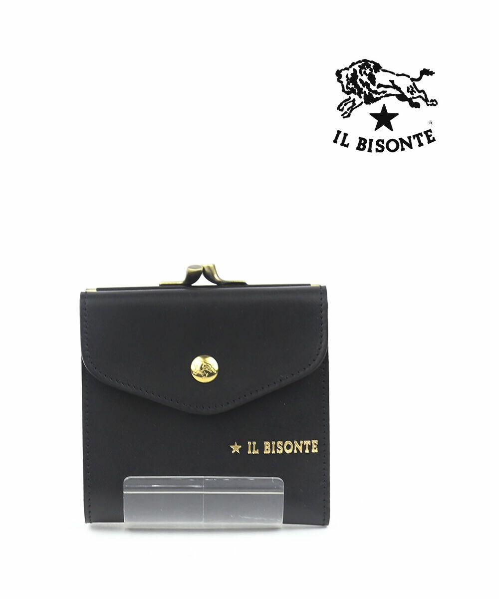 IL BISONTE(イルビゾンテ)日本限定 レザー パイソン柄型押し 二つ折り