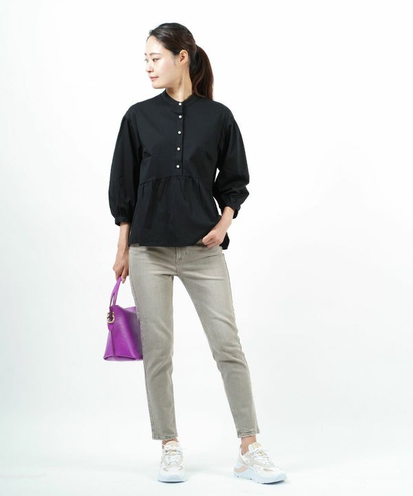 upper hights(アッパーハイツ) コットンストレッチ 9分丈 デニム パンツ ジーンズ THE H-RISE STELLA ザ ハイライズステラ