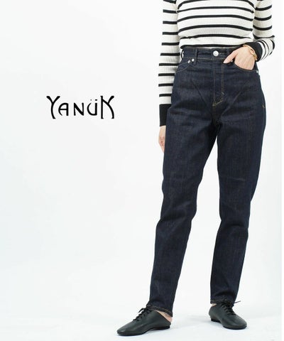 YANUK(ヤヌーク) コットンストレッチ ボーイズテーパード  インディゴデニム パンツ ジーンズ ANN アン