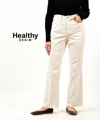 Healthy DENIM(ヘルシーデニム) コットンストレッチ センタープレス コーデュロイパンツ Lotus