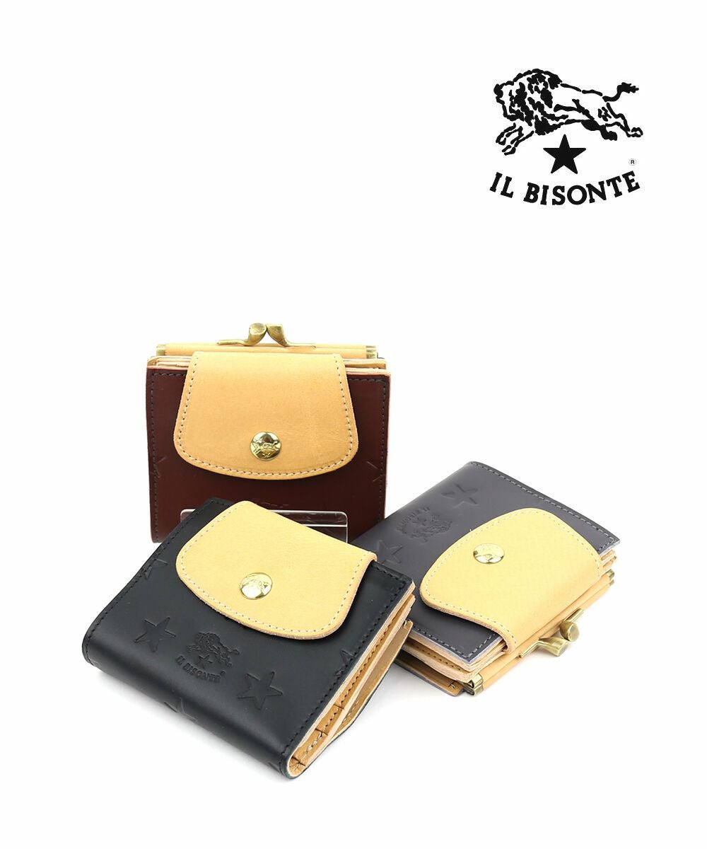 IL BISONTE　限定商品　がま口　財布　スターエンボス　スター型　星 IL BISONTE - イルビゾンテ スターエンボス 星 財布の通販 by