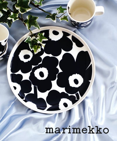 marimekko(マリメッコ) ウニッコ柄 ラウンドプレート 25cm 皿 丸皿 食器 UNIKKO PLATE 25cm