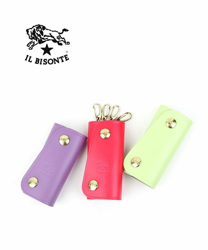 IL BISONTE(イルビゾンテ) レザー スナップボタン キーケース グリーチネ(27)
