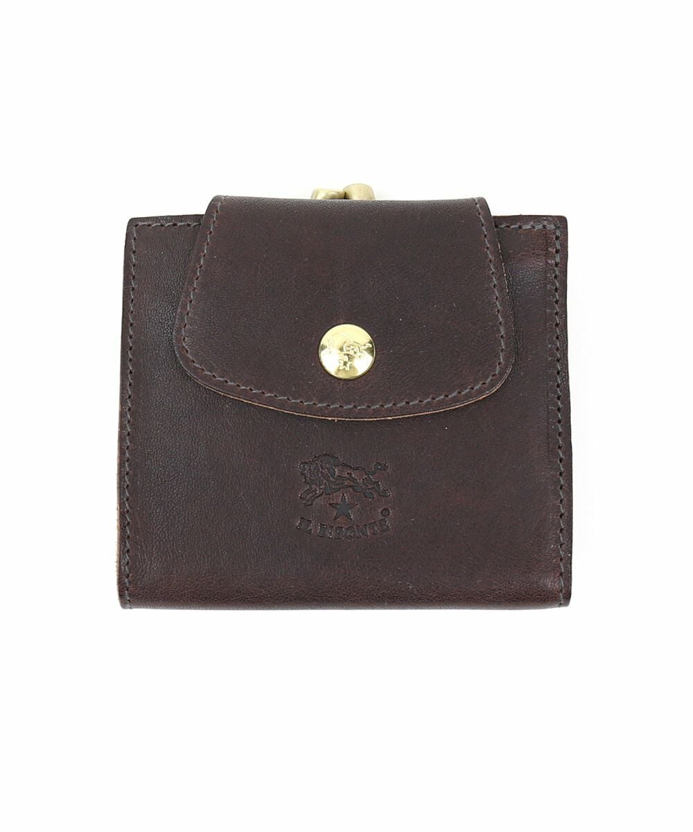 IL BISONTE(イルビゾンテ)ヴィンテージレザー がま口 二つ折り財布