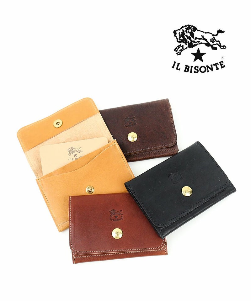 IL BISONTE(イルビゾンテ) ヴィンテージレザー カードケース 名刺入れ セピア(66)