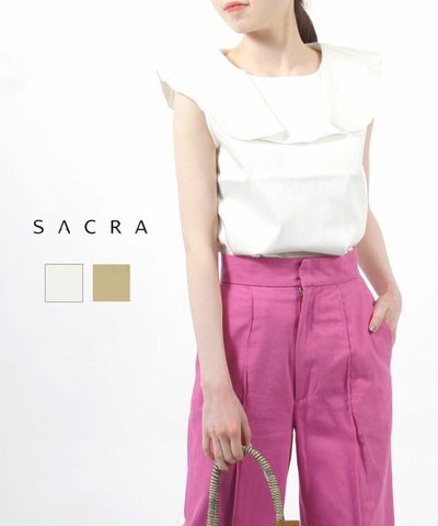 SACRA(サクラ) カットソー ノースリーブプルオーバー
