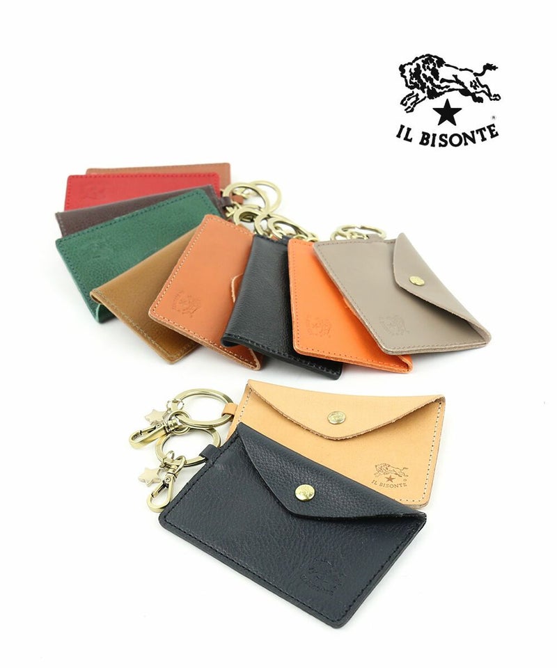 IL BISONTE(イルビゾンテ) カードケース ミドルグレー(18)