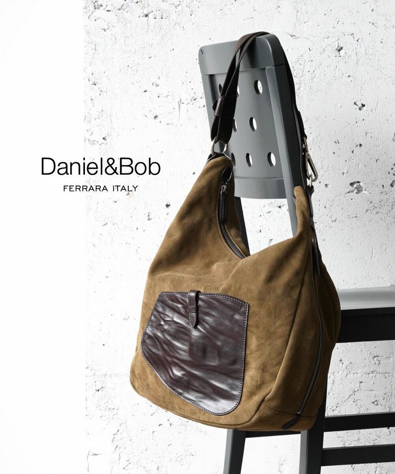 Daniel&Bob(ダニエル&ボブ) スウェード ショルダーバッグ IDINA KALEIDO WASH MOSS(063)