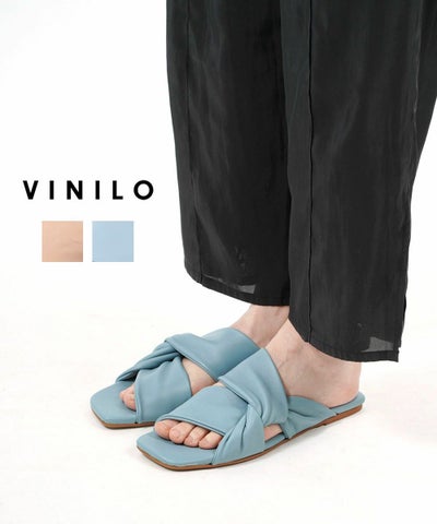 VINILO(ヴィニーロ) レザー フラットサンダル