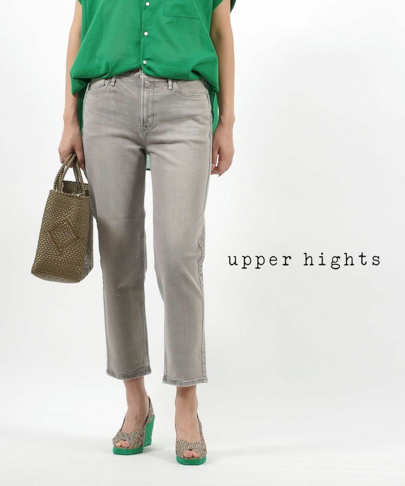 upper hights(アッパーハイツ) コットンストレッチ ミッドライズテーパード デニムパンツ ジーンズ THE GIRL ザ・ガール ETAIN(ETN)