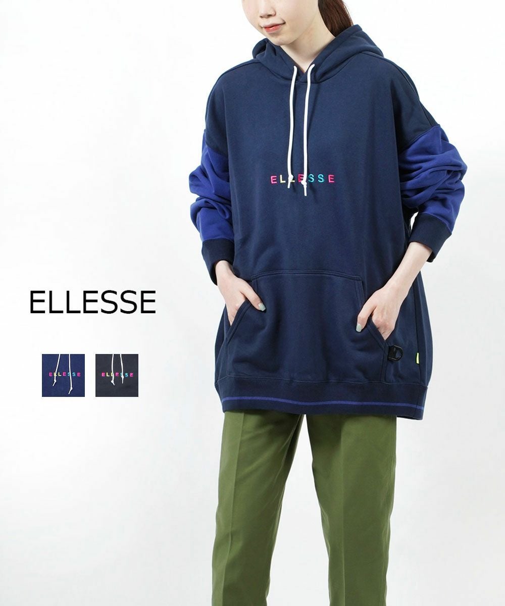 ellesse(エレッセ) オーバーサイズ フーディー パーカー プルオーバー