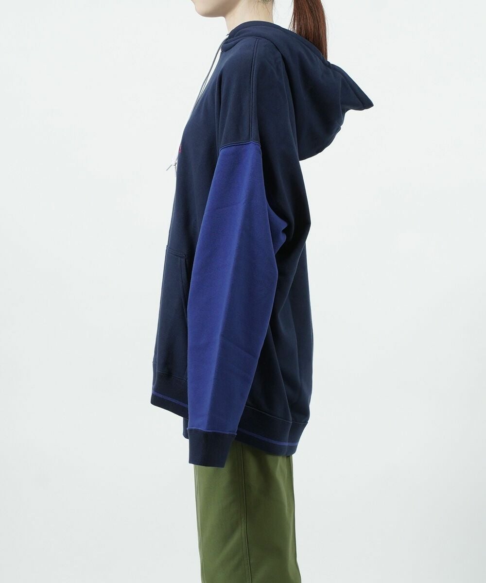 90'sエレッセellesseブルドッグLサイズ青ブルー ハーフジップ中綿プルオ 90s エレッセ デサント期 Mサイズ 刺繍ロゴ プルオーバー スウェット