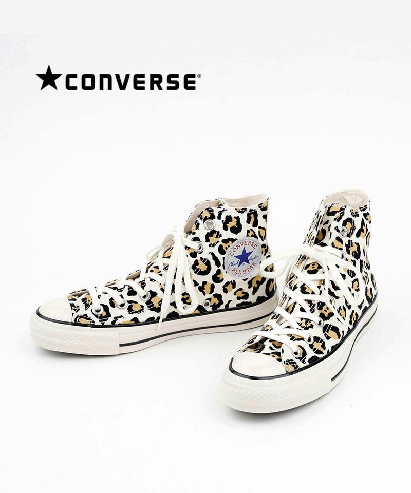 CONVERSE(コンバース) スニーカー オールスター ハイカット ALL STAR US LEOPARD HI ホワイト(SD555)