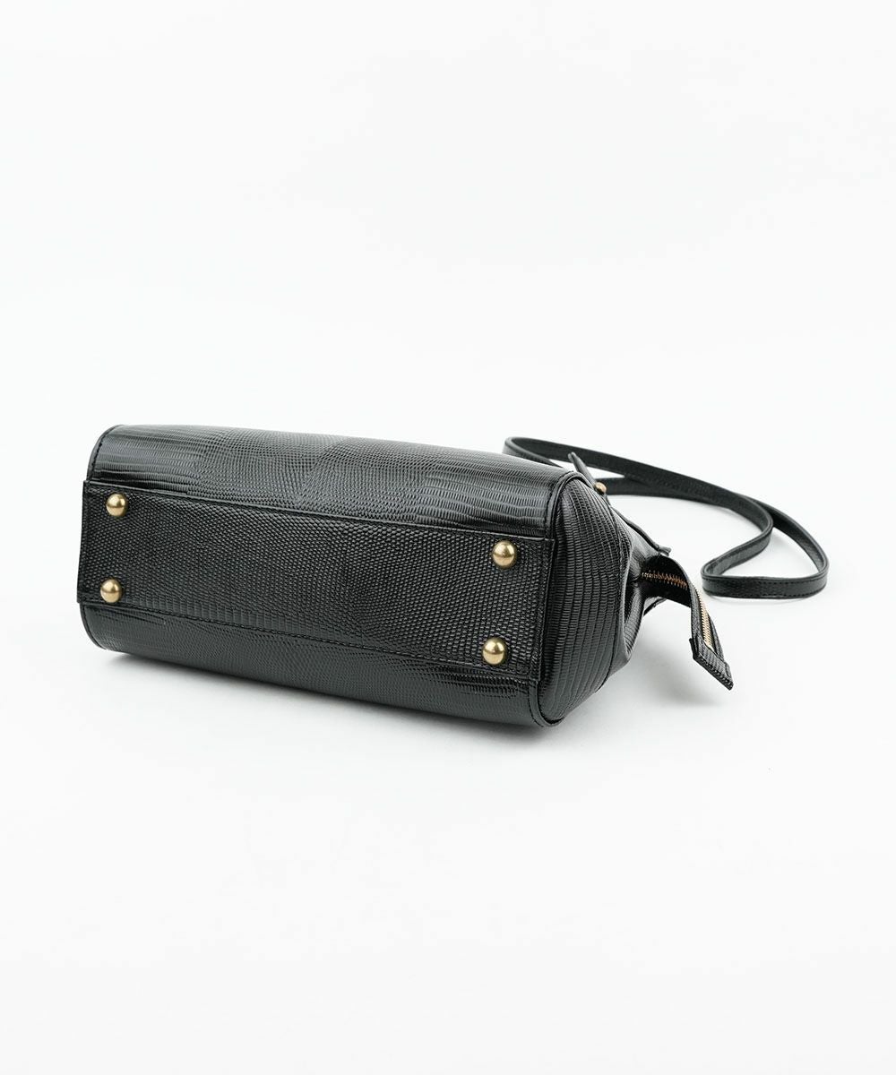 TOFF＆LOADSTONE　   Jolie Lizard (S) 　ブラック TOFF&LOADSTONE(トフアンドロードストーン)トートバッグ ジョリー