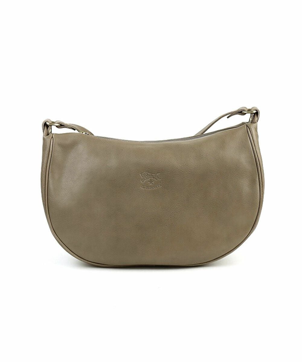 IL BISONTE(イルビゾンテ)レザー 半月型 ショルダーバッグ L | BLEU