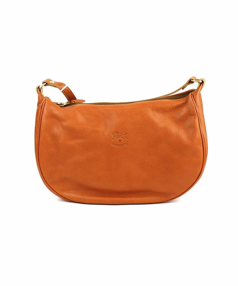 IL BISONTE(イルビゾンテ)レザー 半月型 ショルダーバッグ L | BLEU