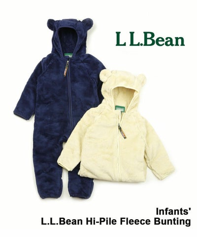 L.L.Bean(エルエルビーン) 乳児・エル・エル・ビーン・ハイパイル・フリース・バンティング オールインワン