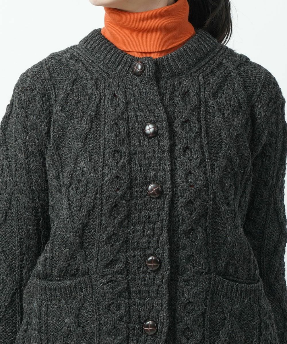 アランウーレンミルズ　ニットカーディガン aran WOOLLEN MILLS（アランウーレンミルズ） カーディガン アラン模様