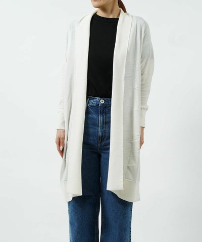TRANNA(トラーナ) ショールカラー オープン ロングカーディガン