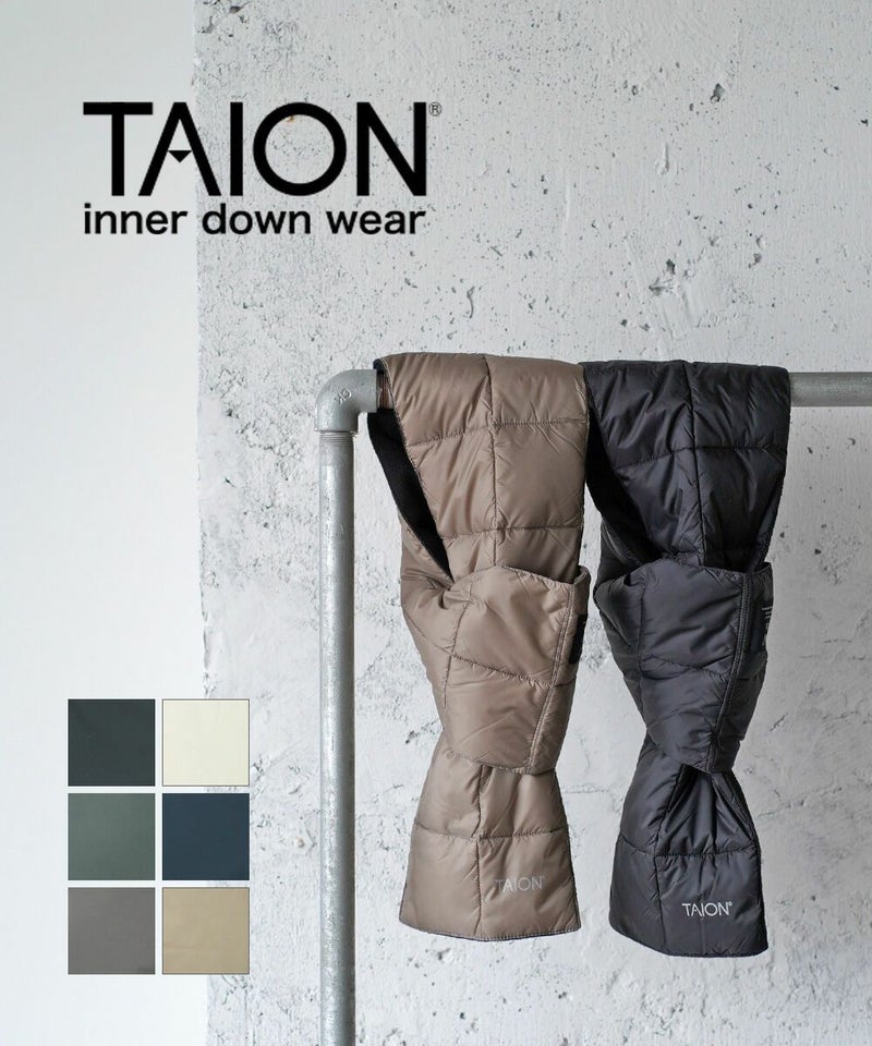 TAION(タイオン) ベーシック ダウンマフラー BLACK(BLK)