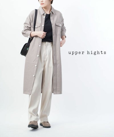 upper hights(アッパーハイツ) ウールジャージー CPOロングシャツ ワンピース THE OFFICER DRESS