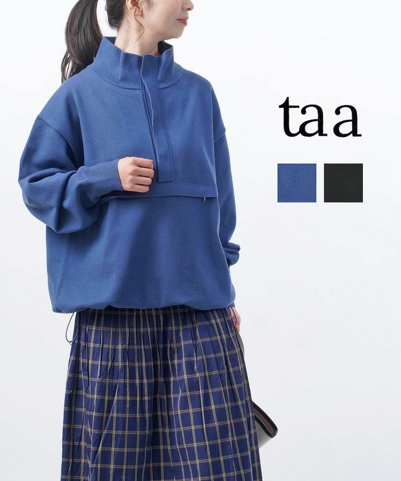 taa(ター) W.R.KNIT ANORAK ブルー(BLU)