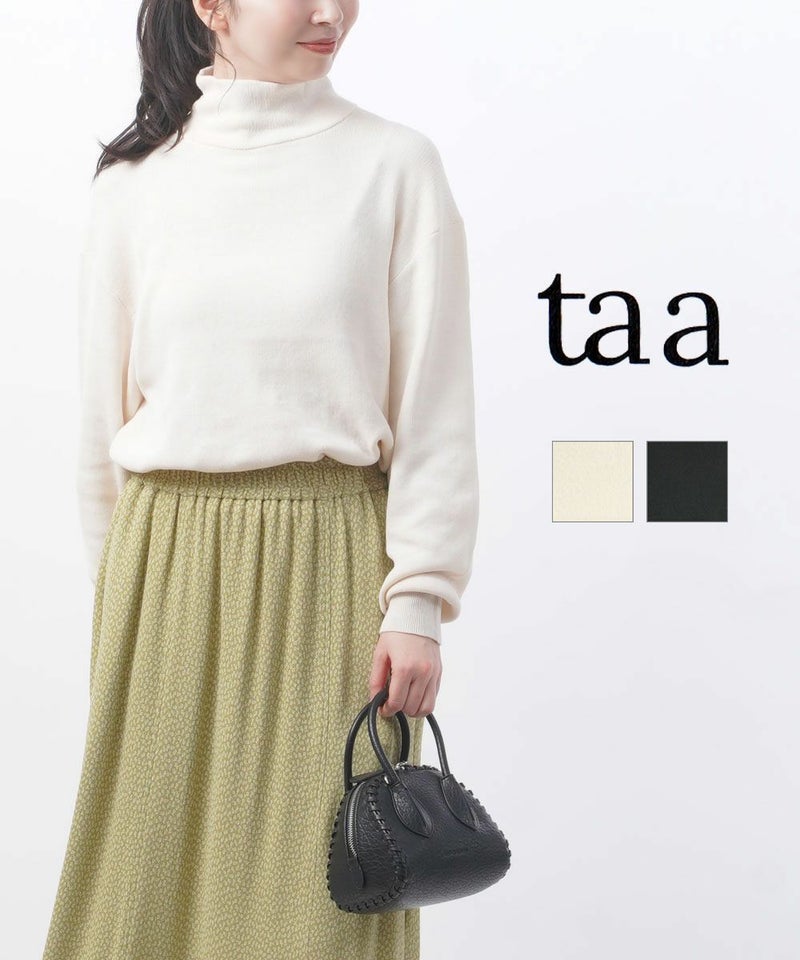 taa(ター) SUPER SOFT MOCK NECK PULL OVER オフホワイト(OFF)