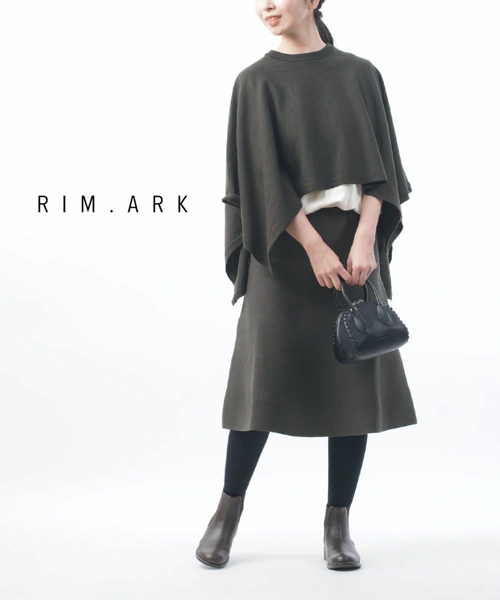 RIM.ARK(リムアーク) レイヤード風 配色 ロングワンピース レイヤード