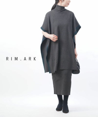 RIM.ARK(リムアーク) レイヤード風 配色 ロングワンピース レイヤード 