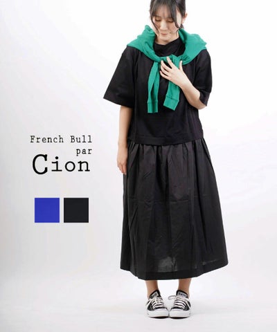 French Bull(フレンチブル) Cion コットン Tシャツコンビ ワンピース