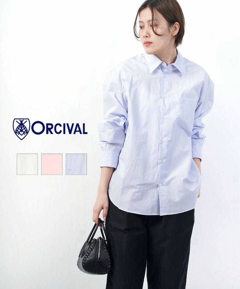 ORCIVAL(オーチバル・オーシバル) レギュラーカラーシャツ WHITE(WHT)