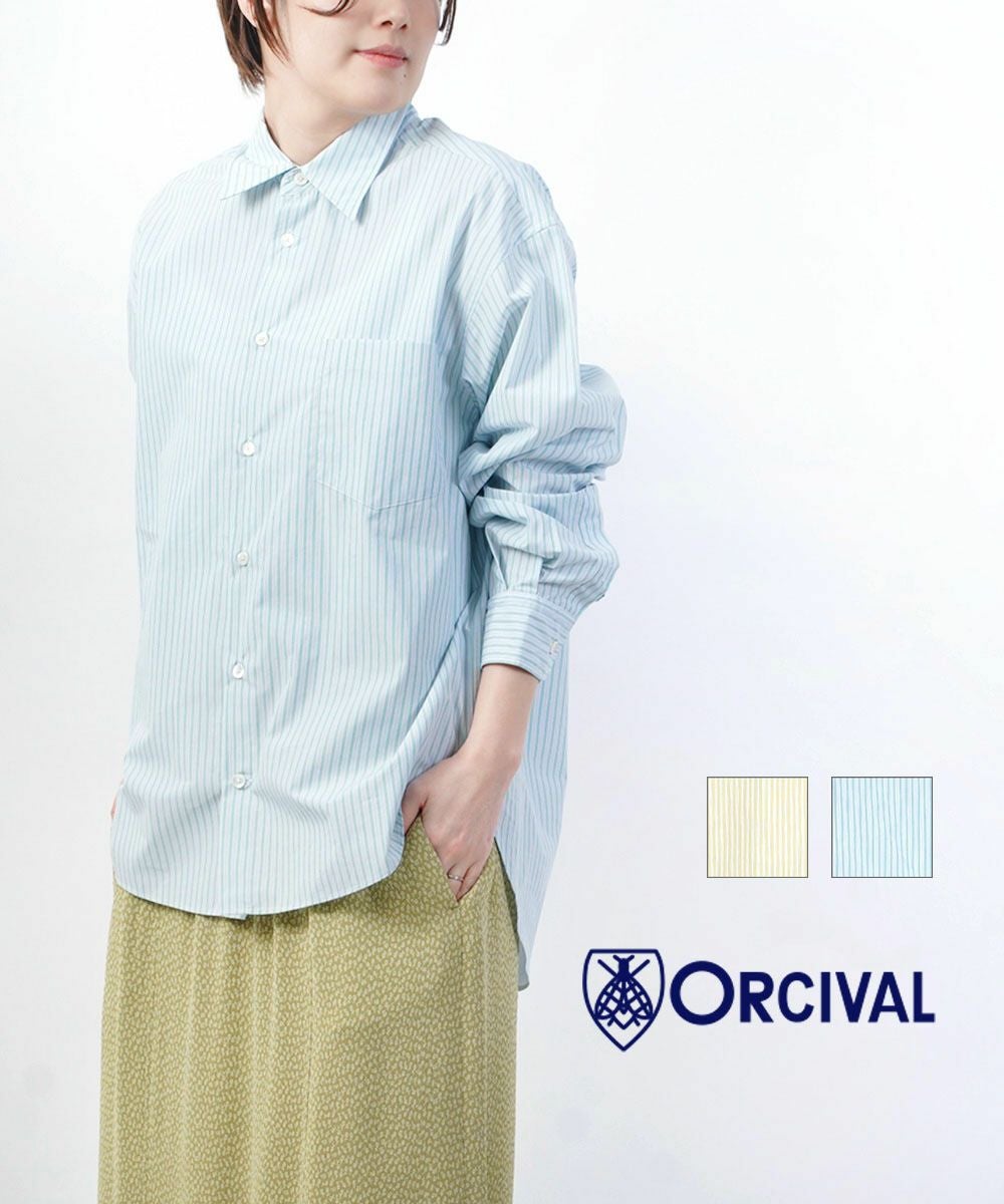 ORCIVAL(オーチバル・オーシバル)レギュラーカラーストライプシャツ